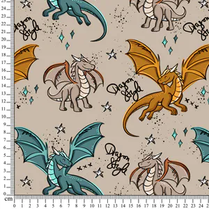 Hovedbilde Merino/Bambus French Terry Dragon Style 