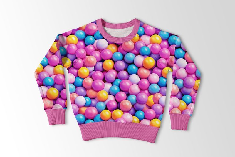 French terry Gum Balls