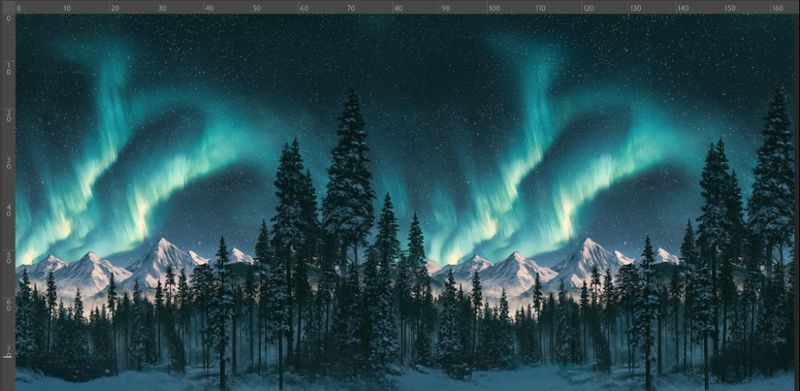FT panel Nordlysnatt 80x165 cm