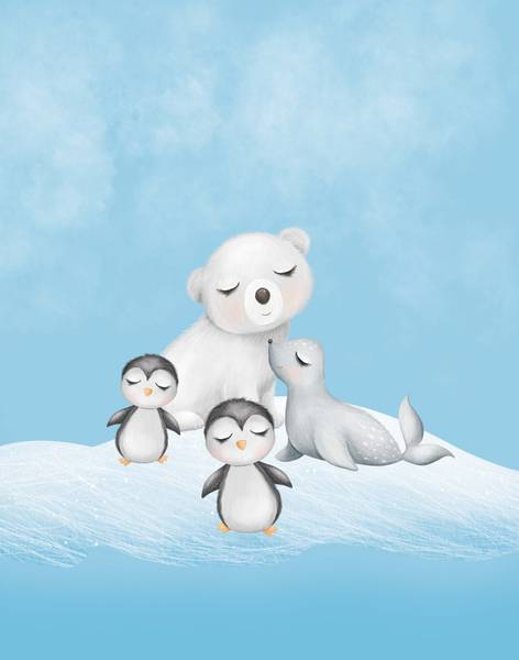 FT panel S&oslash;t Vinter Venner ,  str S, 40x50cm