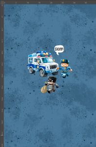 Hovedbilde Jersey panel Bl&aring;lys, str M, 40x60cm