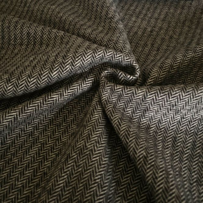 Hovedbilde Strikket jacquard Off White/Svart - lite mønster