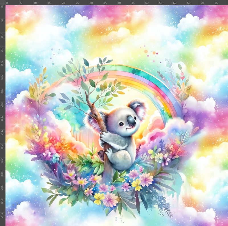 FT panel Rainbow Koala, str M, XL 