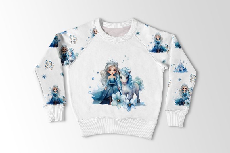Jersey panel Blue Princess, str.M