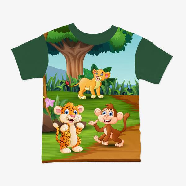 Jersey panel Safari, 60x80 cm