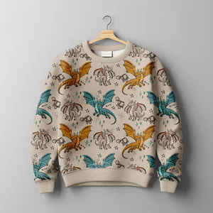 Hovedbilde Merino/Bambus French Terry Dragon Style 