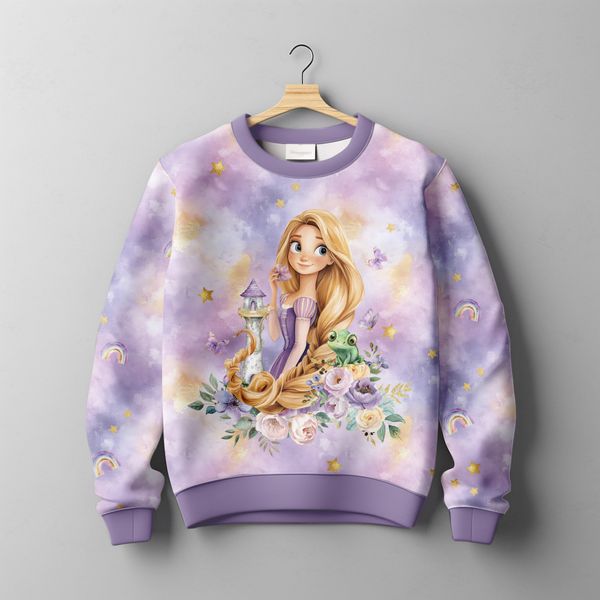 French terry Rainbow Tale Bakgrunn