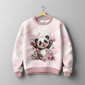 Hovedbilde French terry Kosepanda Bakgrunn