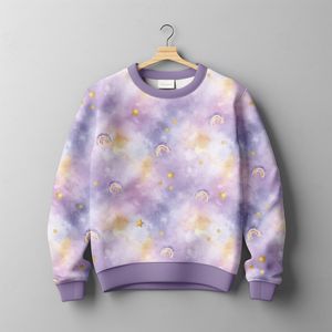 Hovedbilde French terry Rainbow Tale Bakgrunn