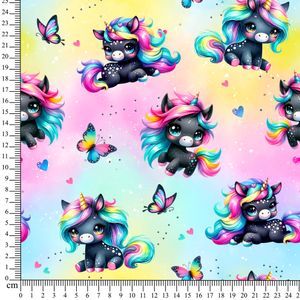 Hovedbilde B&oslash;rstet French Terry Candycorn