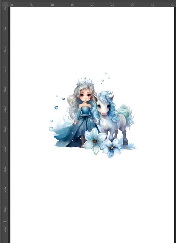 Jersey panel Blue Princess, str.M